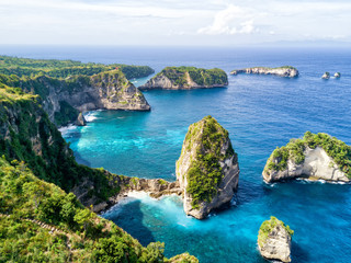 Wandcirkels Bali Luchtbeeld Nusa Batumategan eiland Indonesië  © Danaan