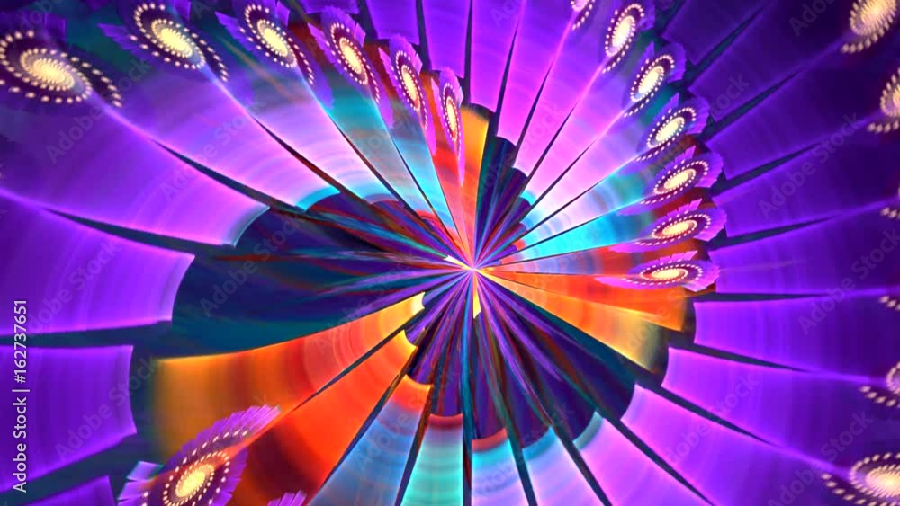Fractal background with abstract violet spiral. High detailed loop Fractal background with abstract violet spiral. High detailed loop