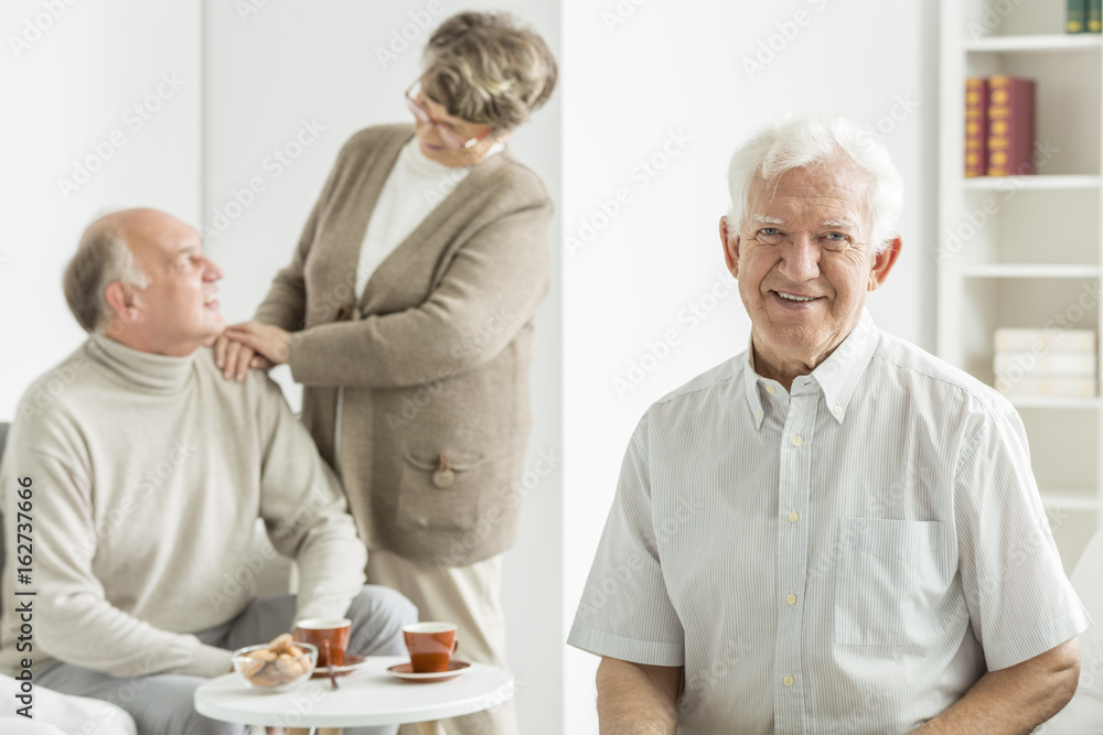 Old man smiling Old man smiling