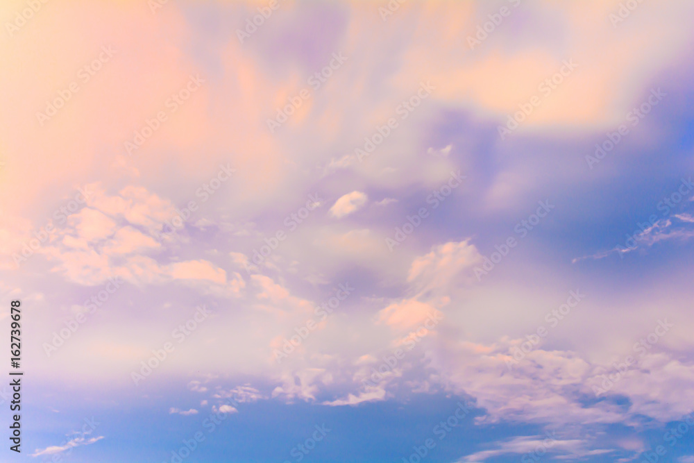 Fototapeta premium sky and clouds of heaven With sunset and colorful