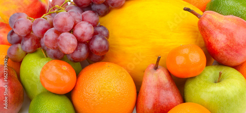 Fototapeta Naklejka Na Ścianę i Meble -  set of fruits and berries