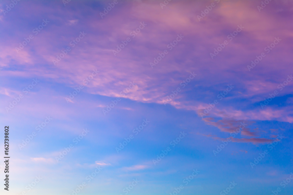 sky and clouds of heaven With sunset and colorful