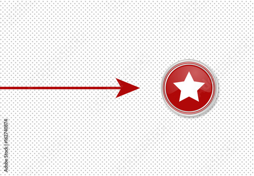 Pfeil zeigt auf Knopf - Stern - Bewertung
