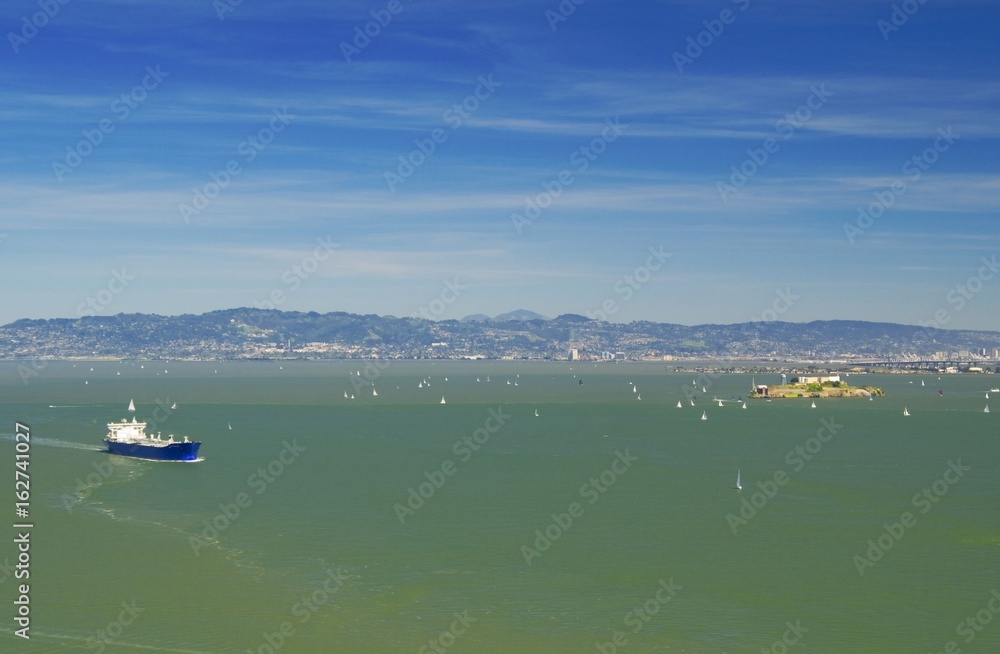 View on Bay of San Francisco, California, USA