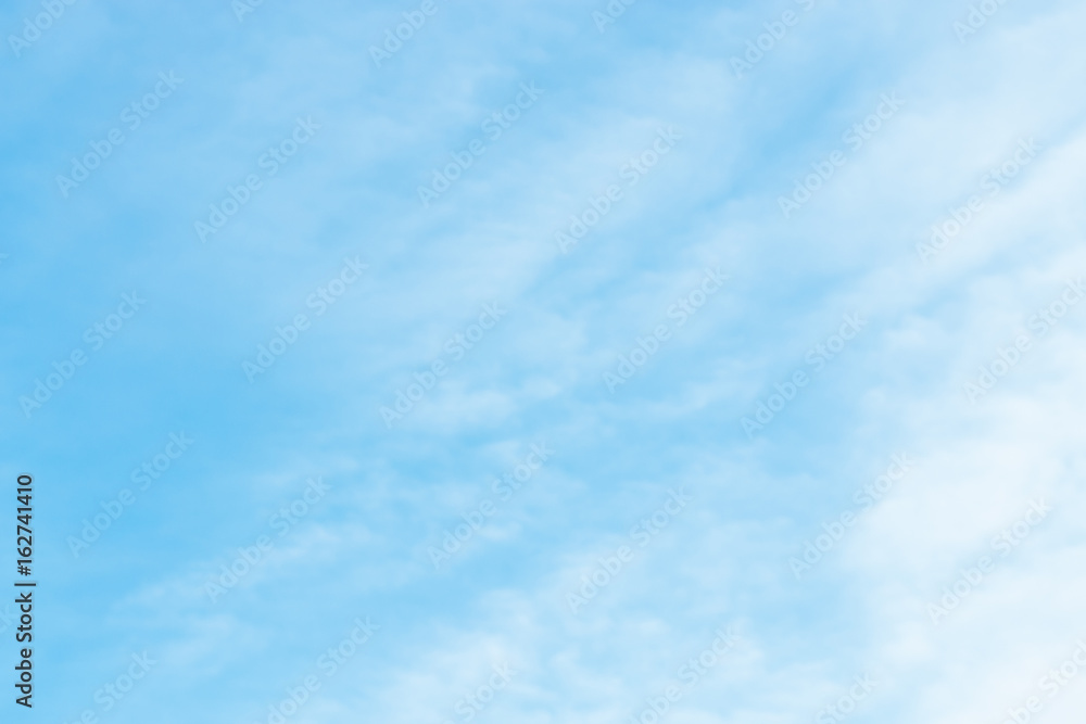 Air clouds in the blue sky.