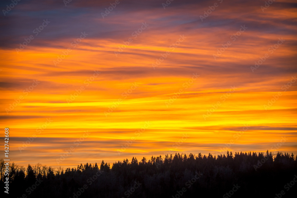 Fototapeta premium Sunset in mountains
