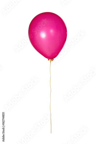 Red Balloon with yellow ribbon