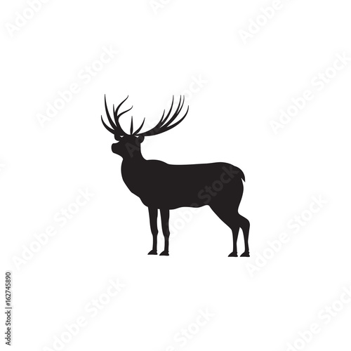 Deer sketch  isolated on white background vector design element