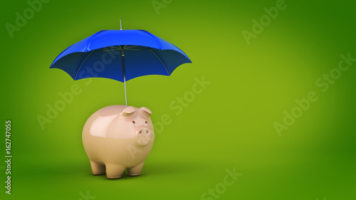 Savings Protection Concept. 3d rendering