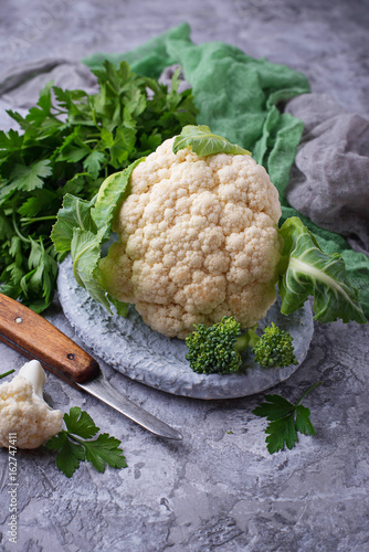 Cauliflower with parsley