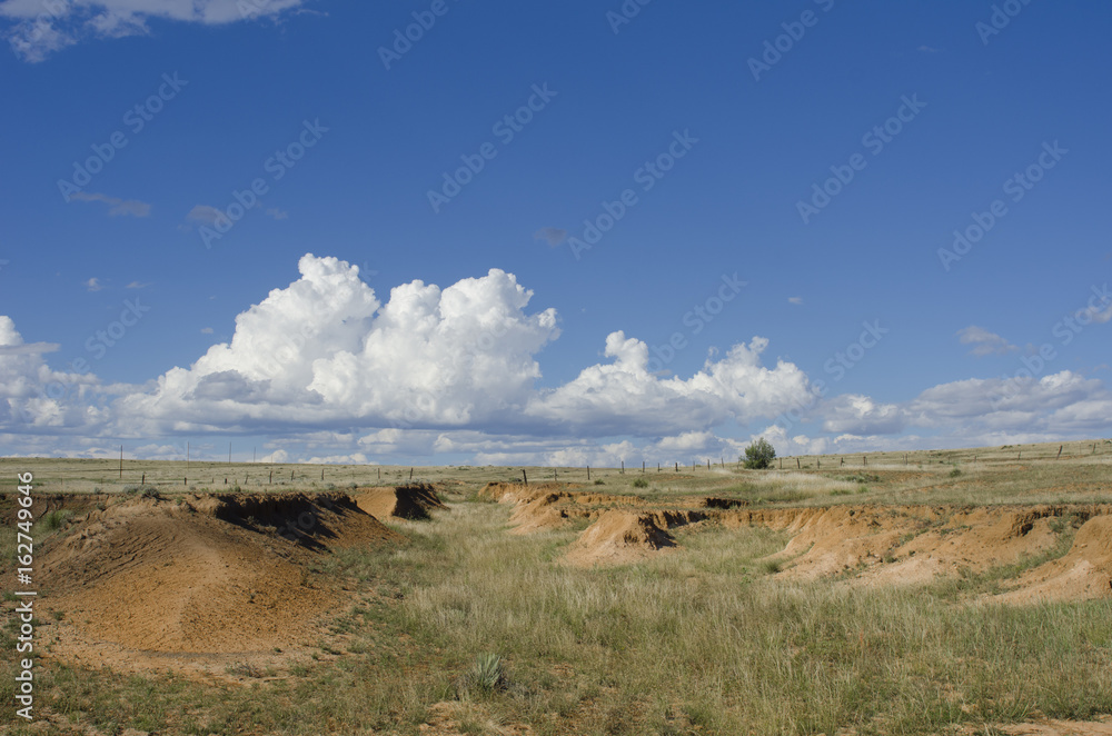 Obraz premium Santa Fe Trail Ruts on the Mountain Branch