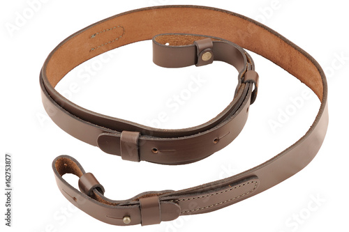 Carrying strap for hunting rifle, isolated
