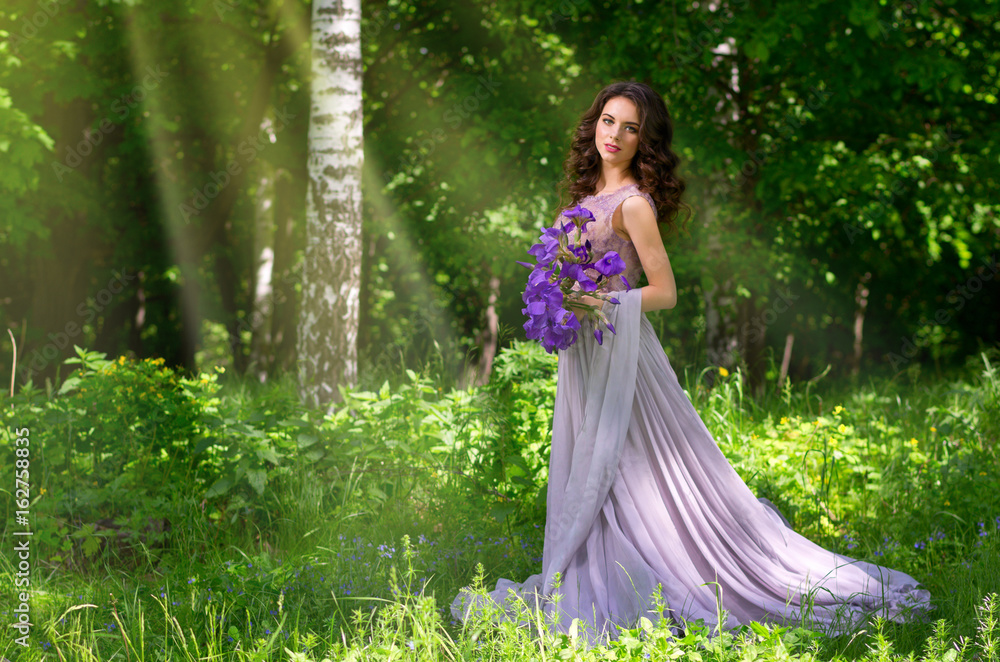 Woman in the forest (version with sunrays) Woman in the forest (version with sunrays)