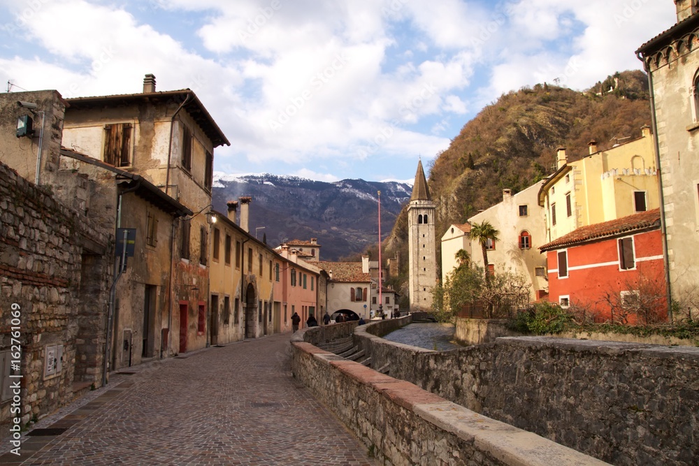 Centro Storico di Vittorio Veneto in inverno , provincia di Treviso Italia Centro Storico di Vittorio Veneto in inverno , provincia di Treviso Italia