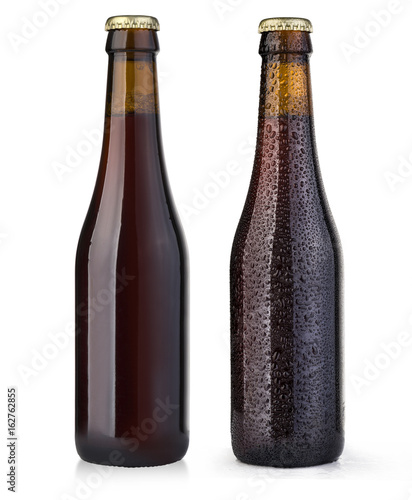 brown beer bottle