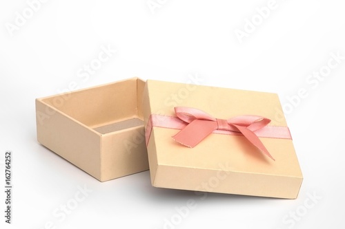 Gift box in various angles on a white background