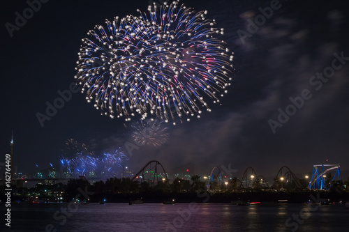 Fireworks Over St Lawrence River