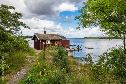 Foto Schärengarten an der schwedischen Küste vor Stockholm