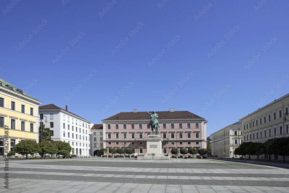Wittelsbacher Square and Maximilian Memorial in Munich, Bavaria