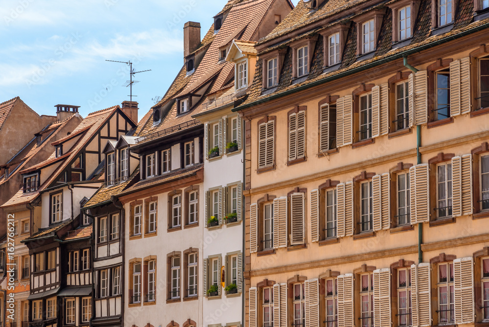 Deatil of some historical buildings in the centre of Strasbourg