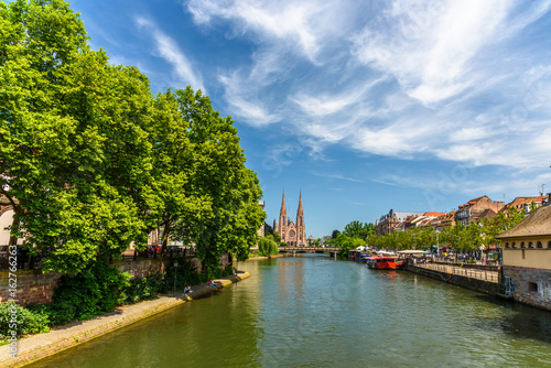 View of a canal of Strasbourg