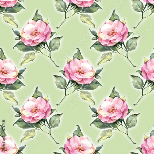 Floral pattern 25. Pink roses