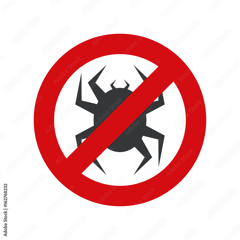 Virus Protected sign illustration Virus Protected sign illustration