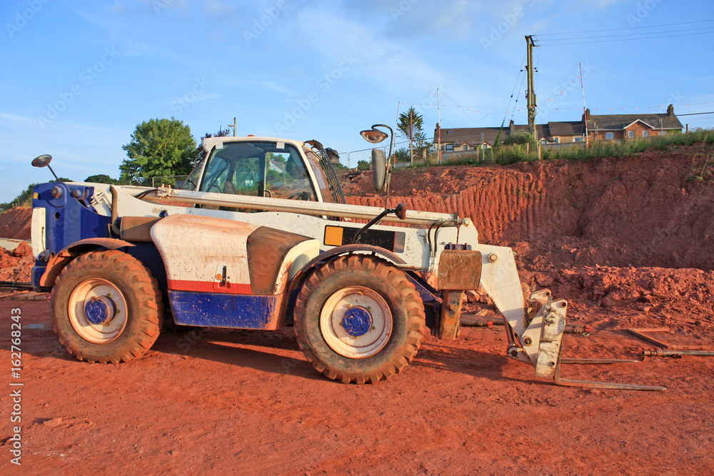 Obraz premium Fork Lift on a construction site