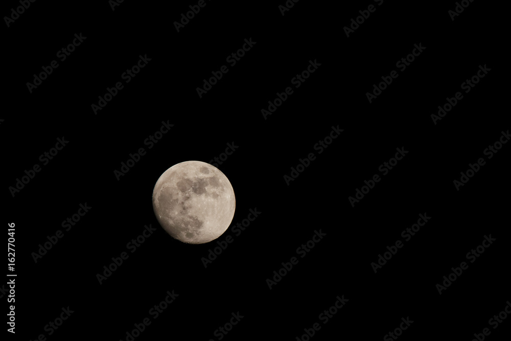 The moon as seen from Mannheim in Germany. The moon as seen from Mannheim in Germany.
