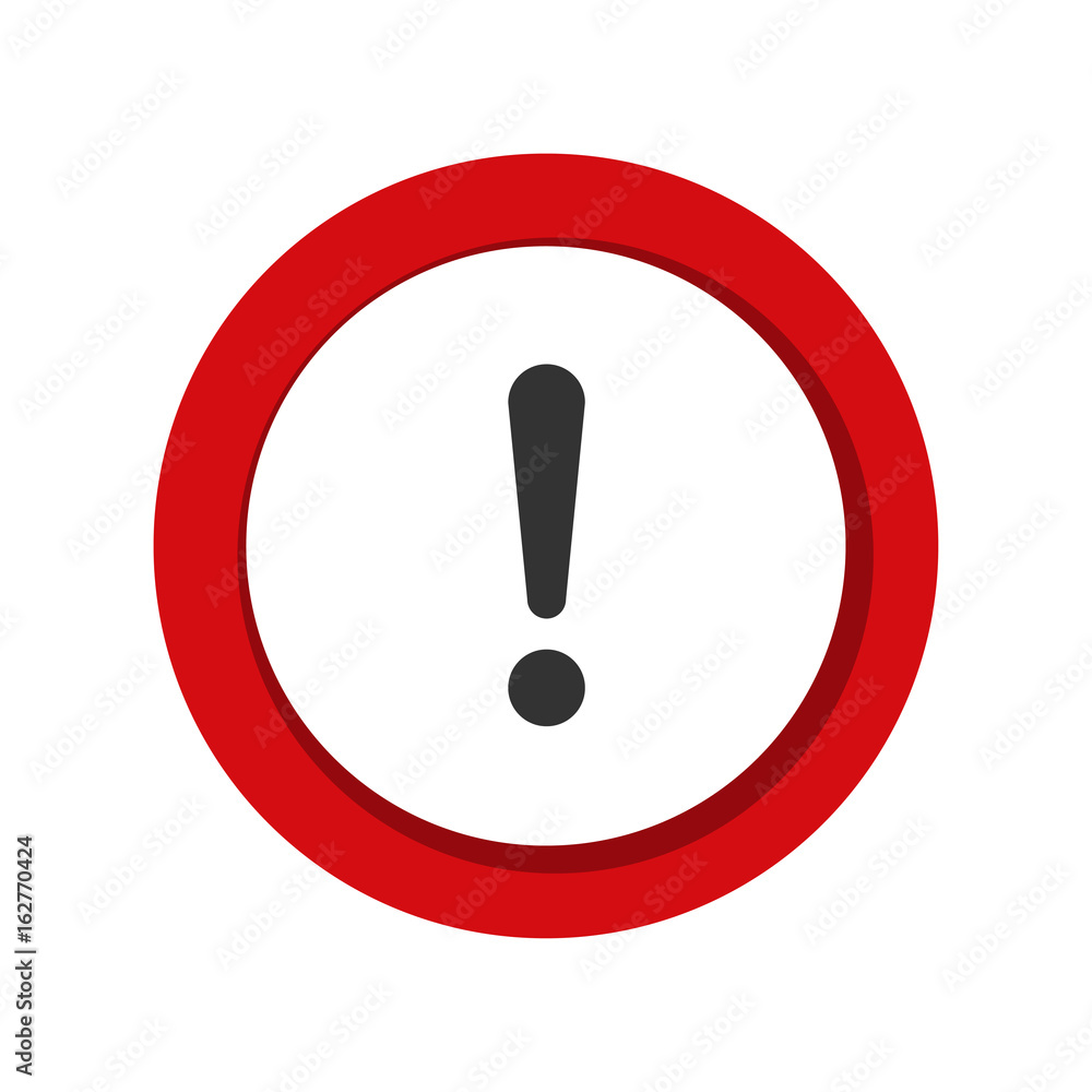 Exclamation Danger sign illustration Exclamation Danger sign illustration