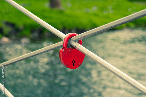Red lock. © Timofeeff