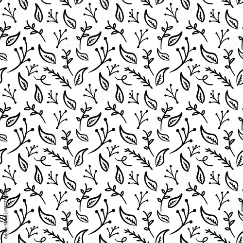 Handmade Seamless Floral Pattern Vector