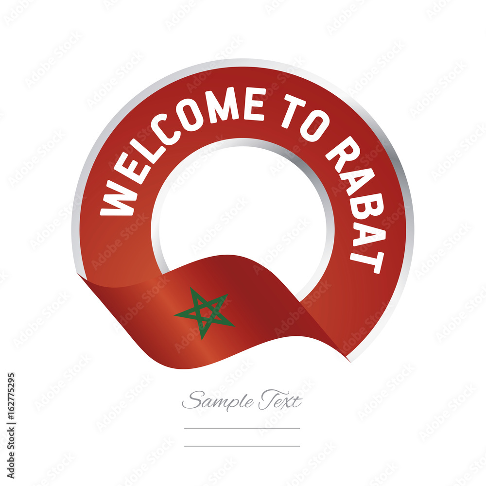 Welcome to Rabat Morocco flag logo icon Welcome to Rabat Morocco flag logo icon