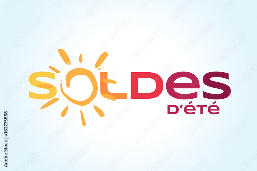 Fototapeta premium Soldes d'été