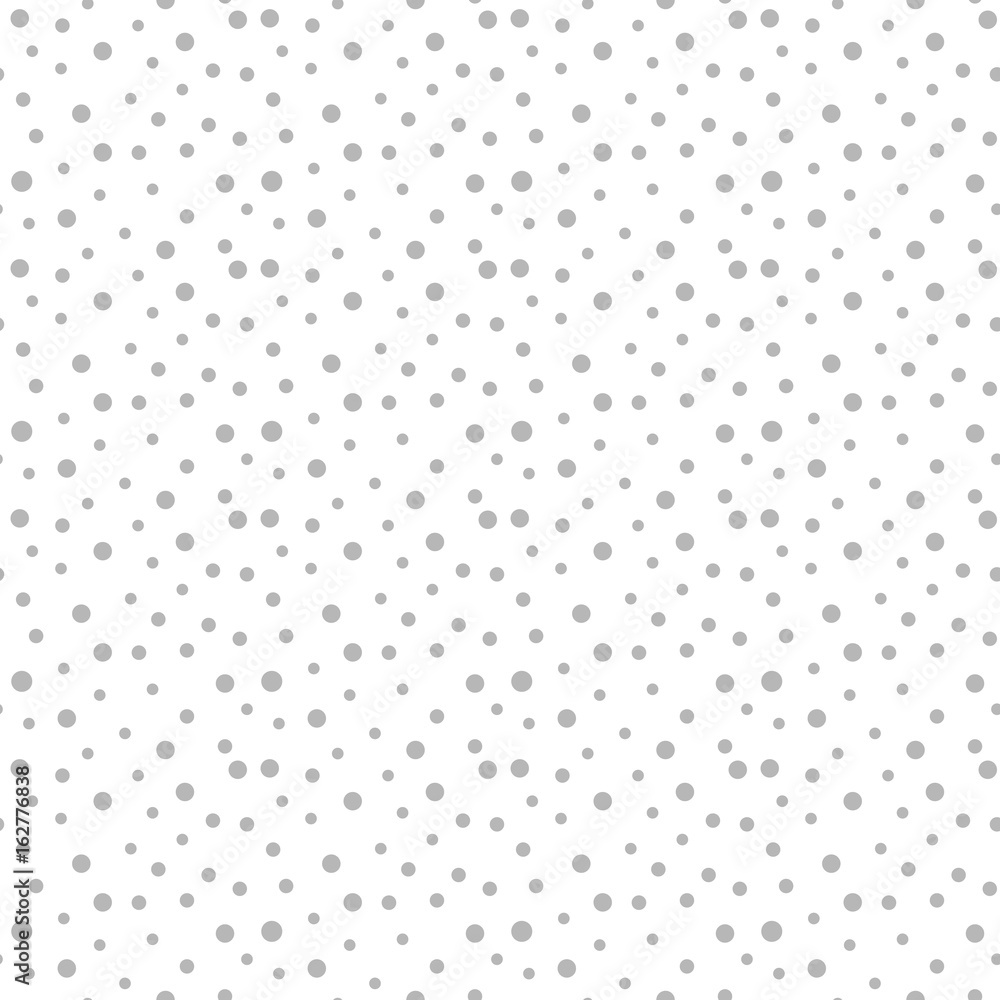 Snowflakes Seamless Pattern Dot Background Polka Vector Snowflakes Seamless Pattern Dot Background Polka Vector