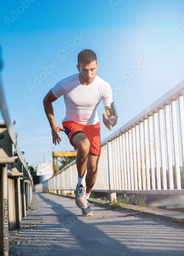 Athlete running.