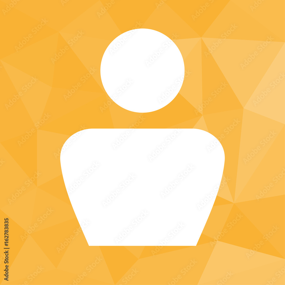 Avatar - Icon mit geometrischem Hintergrund gelb Avatar - Icon mit geometrischem Hintergrund gelb