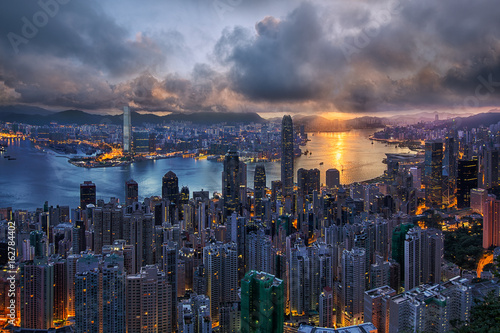 Photography Hong Kong Sunrise from Peek, China