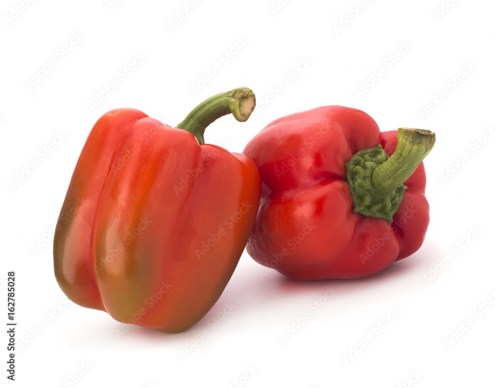 Red pepper isolated on white background Red pepper isolated on white background