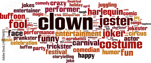 Clown word cloud