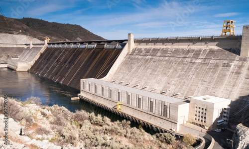 Photography Grand Coulee Dam Hydroelectric Power Station Washington State