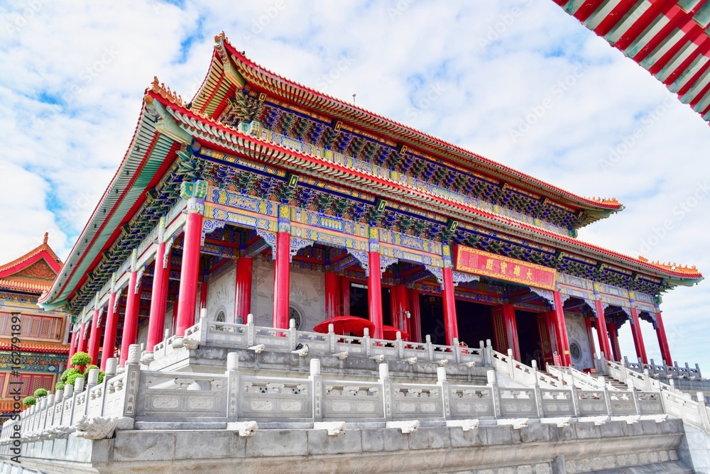 Obraz premium Wat Leng Noei Yi 2, a Famous Chinese Temple in Nonthaburi Province, Thailand