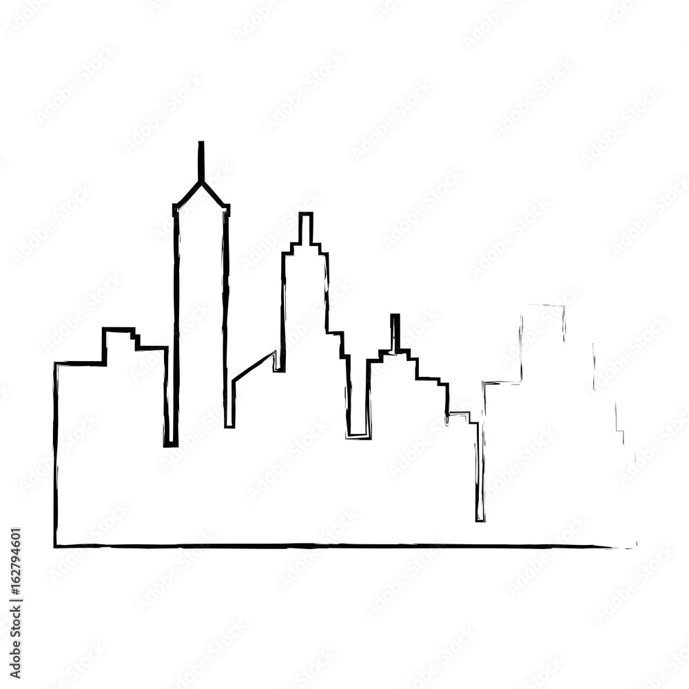 Fototapeta premium Projekt graficzny ilustracji wektorowych ikona widoku miejskiego miasta