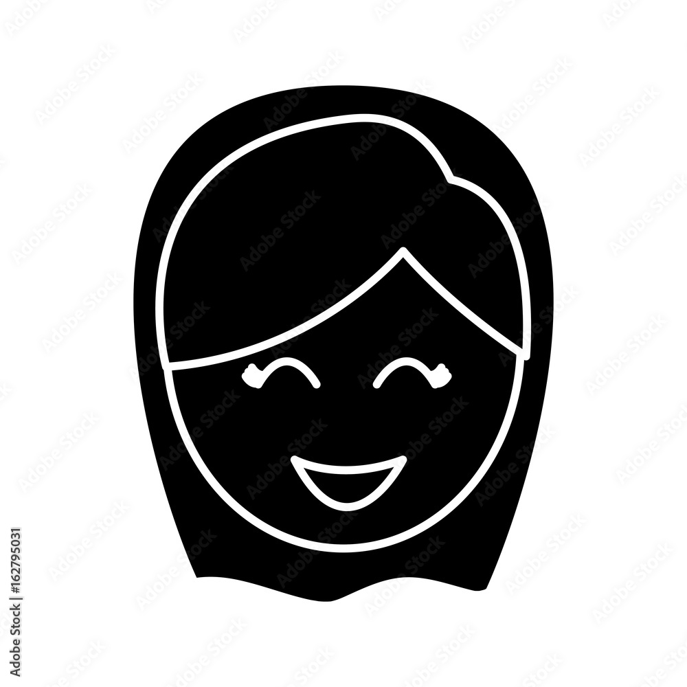 happy woman icon