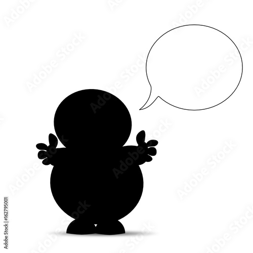 Icon Man mit Sprechblase