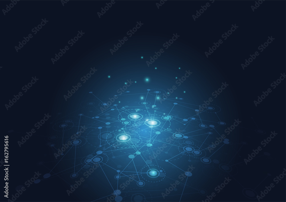 Fototapeta premium Abstract technology concept. vector illustration background