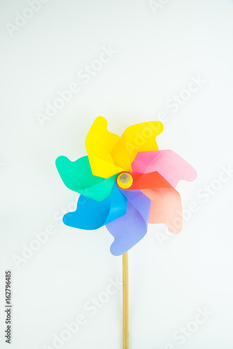  Pinwheel Isolated on White with a Clipping Path. © satit