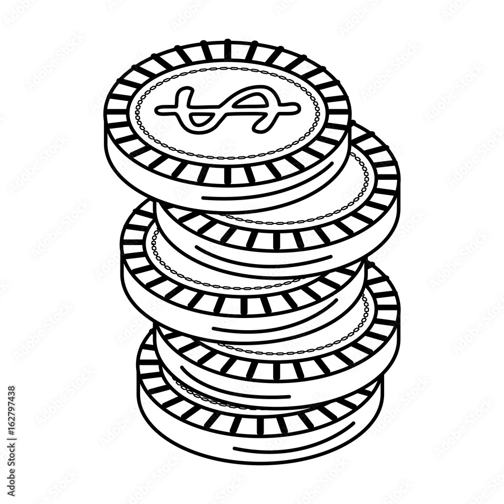 coin money isolated icon vector illustration design coin money isolated icon vector illustration design