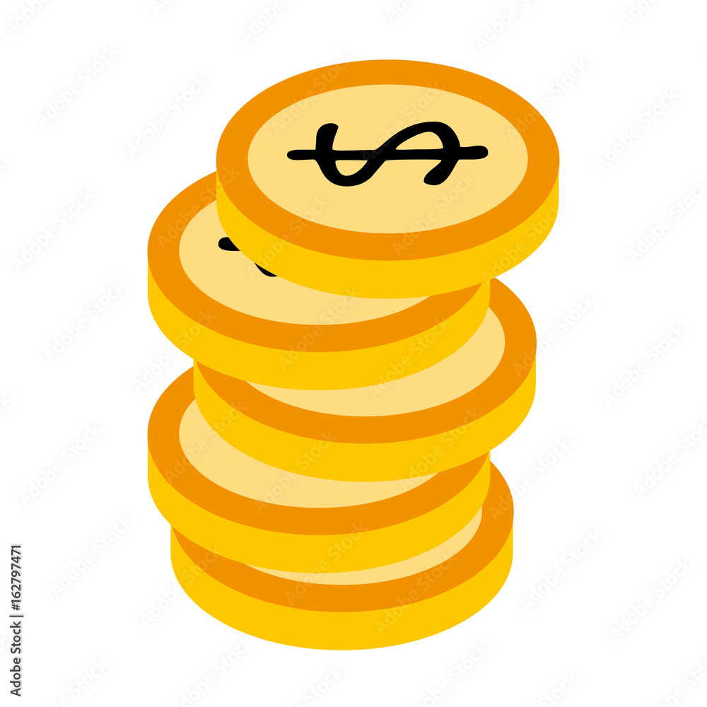 coin money isolated icon vector illustration design coin money isolated icon vector illustration design