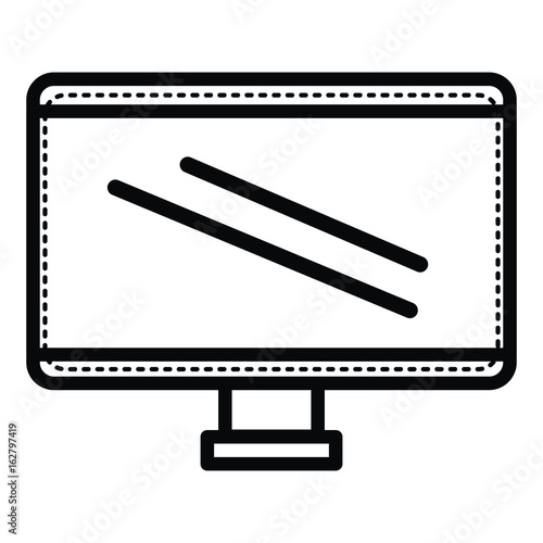 computer display isolated icon vector illustration design